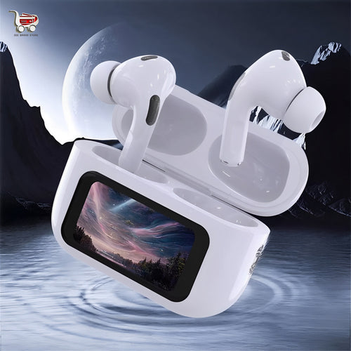 Display Earbuds, Touch Screen  Bluetooth 5.4 Ear Buds with Multifunctional 36H Bass Stereo Headphones, ANC/ENC Noise Cancelling