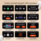 Display Earbuds, Touch Screen  Bluetooth 5.4 Ear Buds with Multifunctional 36H Bass Stereo Headphones, ANC/ENC Noise Cancelling